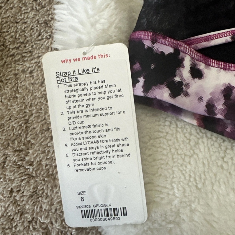 Lululemon Strap It Like It's Hot Bra NWT - Picture 6 of 7
